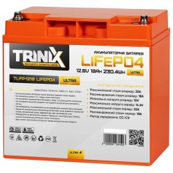 Літієва акумуляторна батарея TRINIX TLFP-1218 Ultra 18А•г 12В