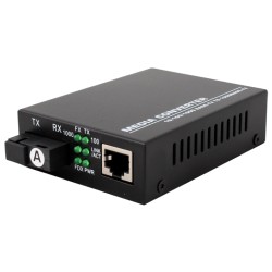 Медіаконвектор (1310TX&1550RX, 10/100/1000, 20км SC) TelStream MC-218/320SC