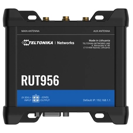 Промисловий стільниковий маршрутизатор Teltonika RUT956 з 4G LTE, Wi-Fi, RS-232, RS-485