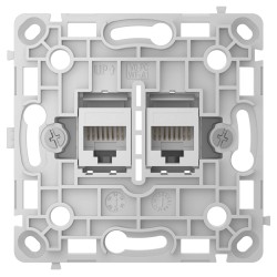 Механізм інтернет розетки Ajax OutletCore (LAN) vertical white