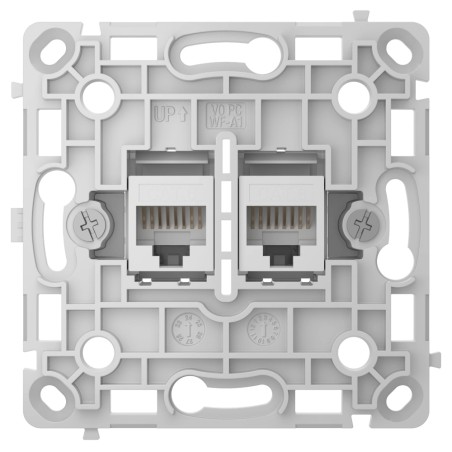 Механізм інтернет розетки Ajax OutletCore (LAN) vertical white