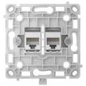 Механізм інтернет розетки Ajax OutletCore (LAN) white