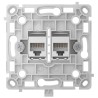 Механізм інтернет розетки Ajax OutletCore (LAN) white
