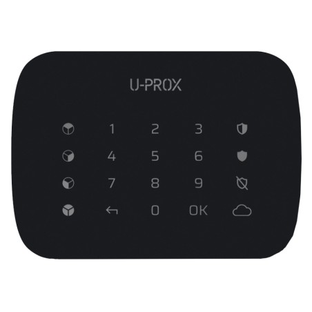 Бездротова сенсорна клавіатура для чотирьох груп U-Prox Keypad G4 Black