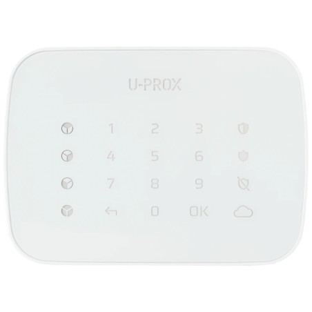 Бездротова сенсорна клавіатура для чотирьох груп U-Prox Keypad G4 White