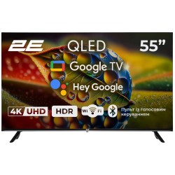 Телевізор 2E 55A77Q 55” дюйма 3840x2160 QLED Google TV