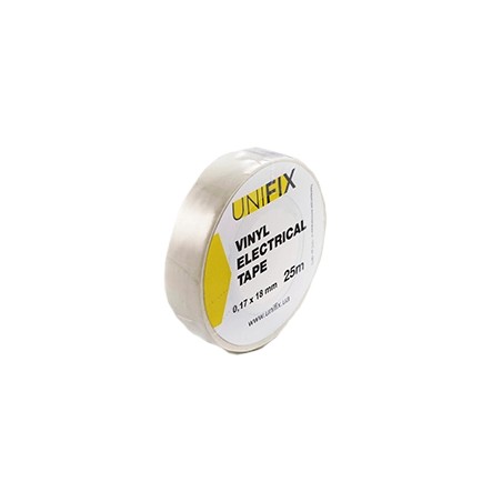 Iзоляцiйна стрiчка бiла 0.17х18 мм 25 м UNIFIX ETU-25W