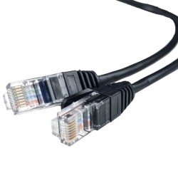Патч-корд чорний 0.5м UTP CAT5e