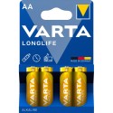 Батарейка AA VARTA LONGLIFE BLI 4 ALKALINE