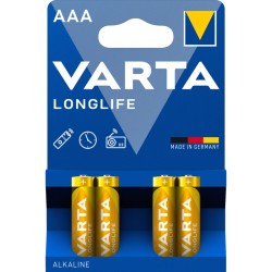 Батарейка AAA VARTA LONGLIFE BLI 4 ALKALINE