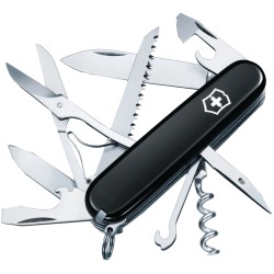 Ніж чорний Victorinox Swiss Army Huntsman 1.3713.3