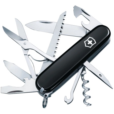 Ніж чорний Victorinox Swiss Army Huntsman 1.3713.3