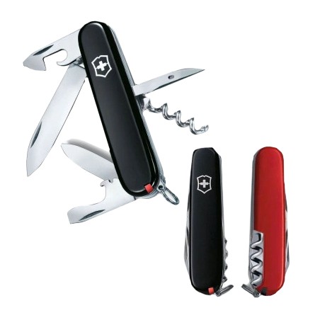 Ніж чорно-червоний Victorinox Swiss Army Spartan Ukraine 1.3603.3.1