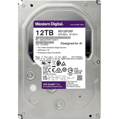 Жорсткий диск внутрішній Western Digital WD122PURP 12Тб