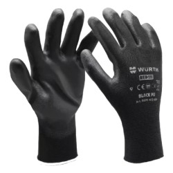 Рукавиці монтажні Wurth Black PU р.10