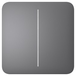 Кнопка двоклавішного вимикача Ajax SoloButton (2-gang) grey