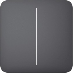 Кнопка двоклавішного вимикача Ajax SoloButton (2-gang) [55] graphite кнопка