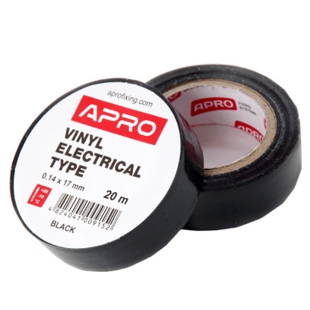 Iзоляцiйна стрiчка чорна APRO 0.14х17 мм 20 м