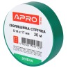 Iзоляцiйна стрiчка зелена APRO 0.14х17 мм 20 м