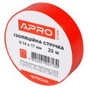 Iзоляцiйна стрiчка червона APRO 0.14х17 мм 20 м