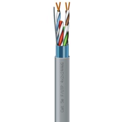 Кабель вита пара ЗЗКМ (FTP мідь внут) Cat. 5e F/UTP 4х2х24 AWG (7091000) бухта 305м.