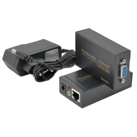 Активний подовжувач VGA сигналу Cat5e / 6e 100м 1080P
