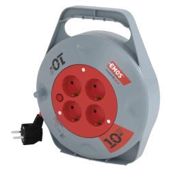 Подовжувач на котушці EMOS P19510 10м SCHUKO
