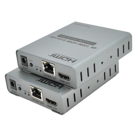 Одноканальний активний подовжувач HDMI по UTP кабелю з управлінням до 120м