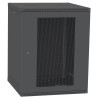 Шафа телекомунікаційна двері перф(чорна) IPCOM 15U 600x600