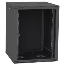 Шафа серверна IPCOM СН-15U 600х450 скло RAL9005