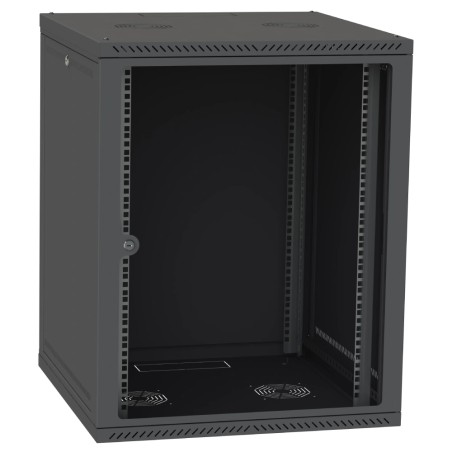 Шафа серверна IPCOM СН-15U 600х450 скло RAL9005