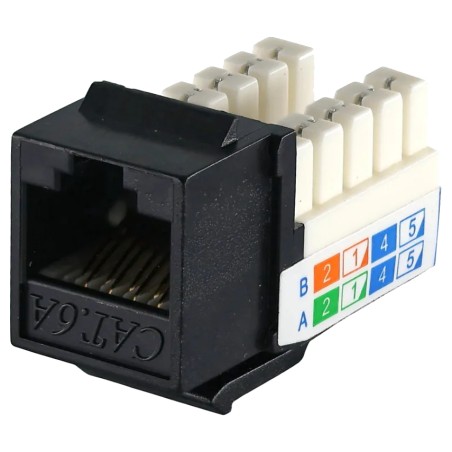 Модуль KeyStone RJ45 UTP, кат. 5e, 6, 6a, 110, Slim, W - 16.6 мм