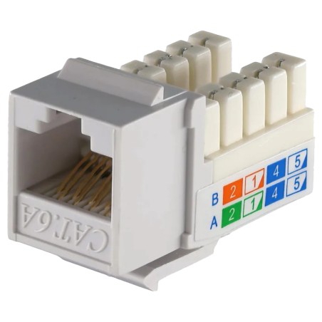 Модуль KeyStone RJ45 UTP, кат. 5e, 6, 6a, 110, Slim, W -16.6 мм