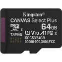 Карта пам'яті Kingston microSD64GB C10 UHS-I A1 V10 R100MB/s