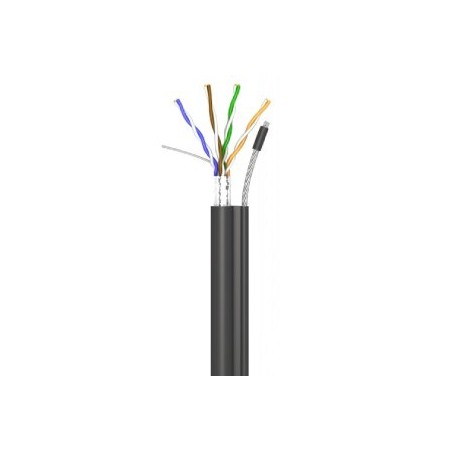 Кабель OK-net трос 500м КППЕт-ВП (100) 4 2 0,51 (FTP-cat.5E) OK-net, СU, ПЭ, экр., З трос. 7 * 0,5