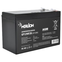 Акумуляторна батарея MERLION AGM GP1290F2B 12В 9А•г