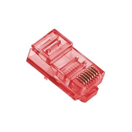 Конектор Merlion RJ-45 8P8C UTP Cat-5 (100 шт/уп.) Q100 Red