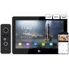 Комплект відеодомофону Neolight MEZZO Hybrid Black + PRIME FHD Black з кутком