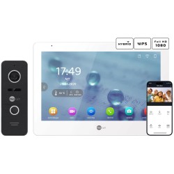 Комплект відеодомофону Neolight MEZZO Hybrid + PRIME FHD Black з кутком
