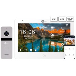 Комплект відеодомофону Neolight MEZZO Hybrid + SOLO FHD Silver