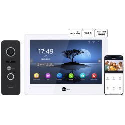Комплект відеодомофону Neolight ALPHA Hybrid + PRIME FHD Black