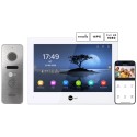 Комплект відеодомофону Neolight ALPHA Hybrid + PRIME FHD Silver з кутком