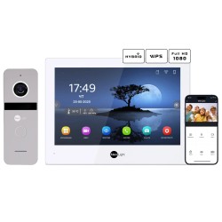 Комплект відеодомофону Neolight ALPHA Hybrid + SOLO FHD Silver