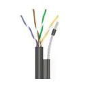 Кабель (UTP мідь вуличний з тросом) OK-Net 4*2*0,51 КППт-ВП (100) трос 7*0,5мм cat 5e, бухта 305 м