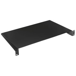 Полиця консольна чорна 1U 19" 280 мм 9005