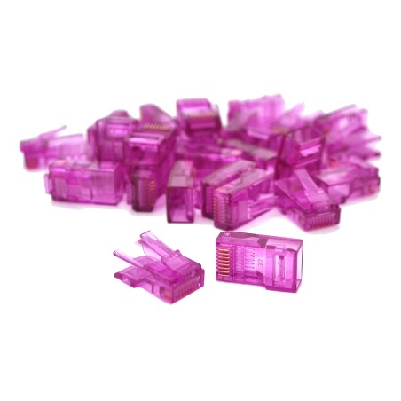 Конектор Ritar RJ-45 8P8C UTP Cat-5 (100 шт/уп.) Q100 Violet