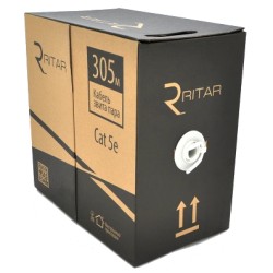 Кабель Ritar зовнішній КНП UTP (4*2*0.5) 4p 24 AWG ПЕ (305м) чорний