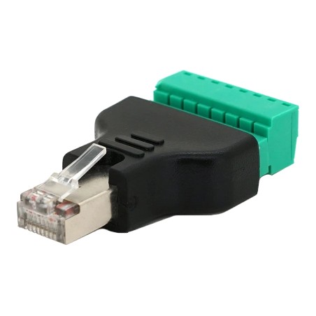 Роз'єм RJ-45(M) (8 контактів) з клемами під кабель