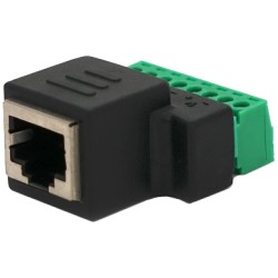 Роз'єм RJ-45(F) (8 контактів) з клемами під кабель