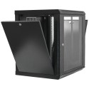 Шафа 19"12U, 600х600х640мм акрилове скло, чорна